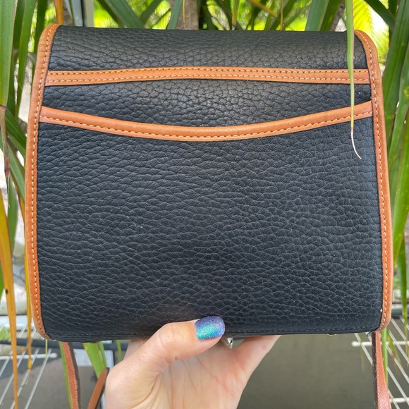 Dooney & Bourke Black and Brown Leather Crossbody Bag - Picture 2 of 15